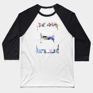 Barcelona Gaudi Mosaic Xi Sorority Letter Baseball T-Shirt